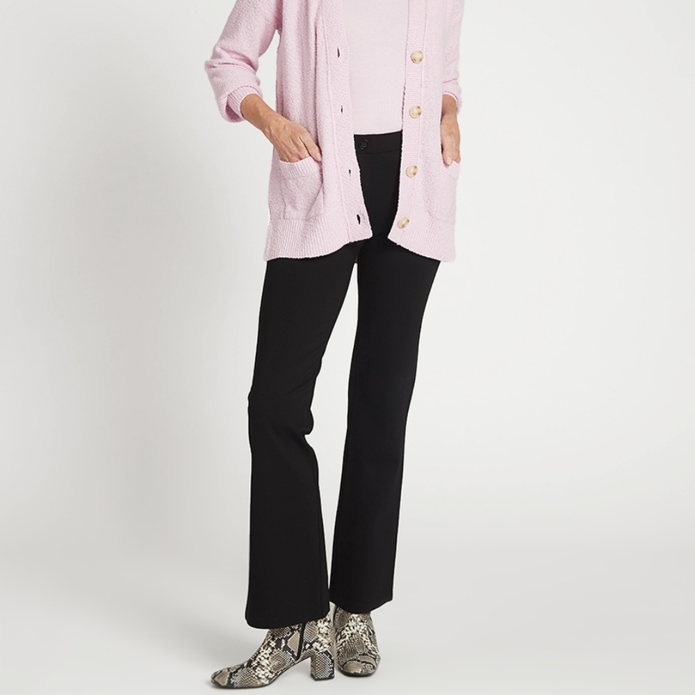 Betabrand Boot-Cut | Classic Dress Pant Yoga Pants Size XL Black